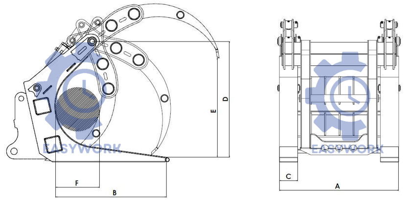 Componente mecânico detalhado